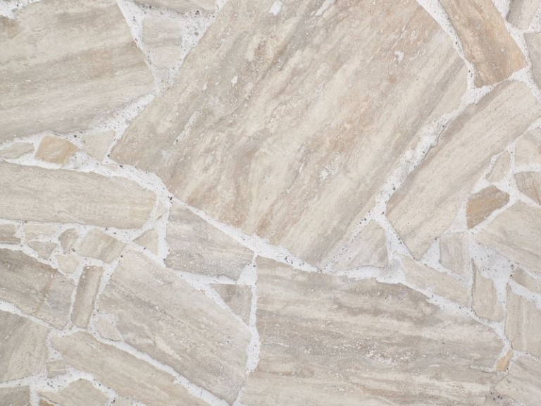 Flagstones Travertino Romano Classic Geschuurd Ceragres